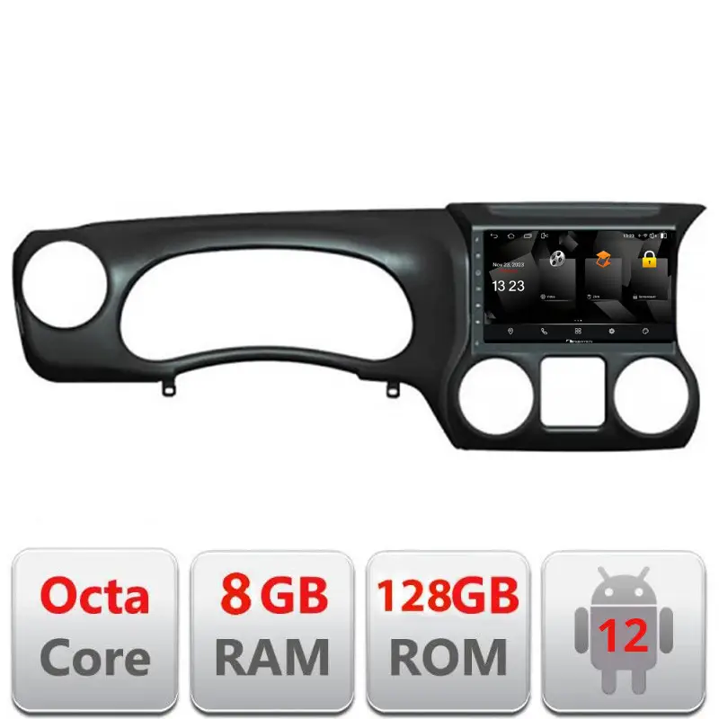 Navigație Android Jeep Wrangler 2014-2016, 8GB RAM, 128GB, CarPlay Plată securizată
