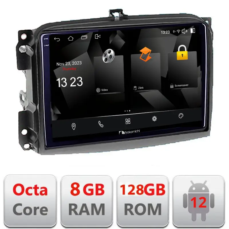 Navigație Android Fiat 500L 2012-2017, Octa Core, 8GB RAM, 128GB, QLED 2K Cel mai bun preț