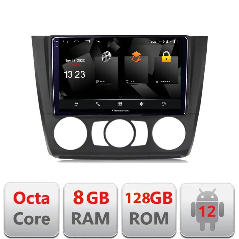 Disponibil imediat Navigatie BMW Seria 1 E87 2007-2011 Android 12 2K QLED 8+128GB 4G