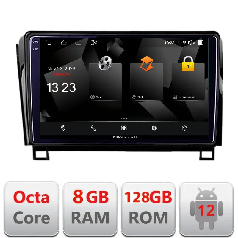 Navigație Toyota Sequoia 2008-2017 Android 12, 8GB RAM, 128GB, 2K QLED Expediere rapidă
