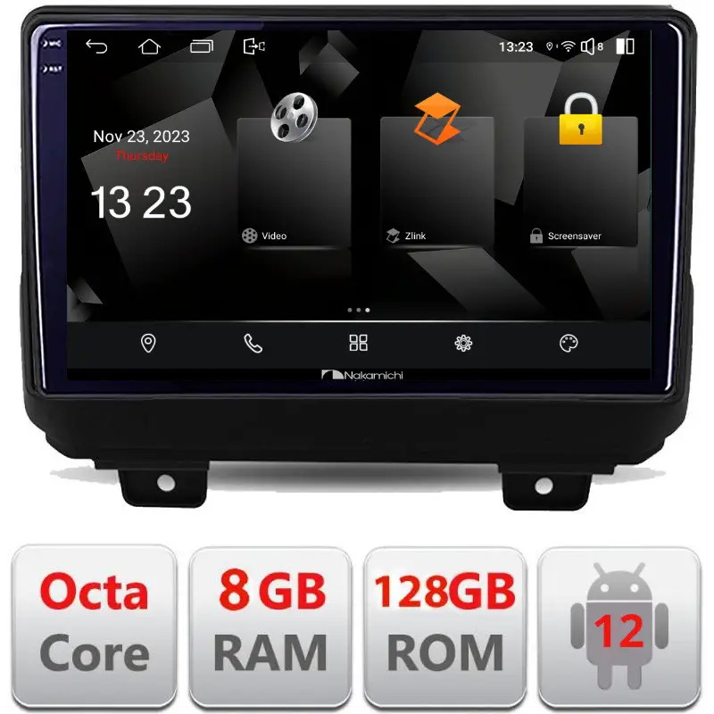 Promoție Navigație Android Jeep Wrangler 2018+ 2K QLED 8GB/128GB 4G DSP