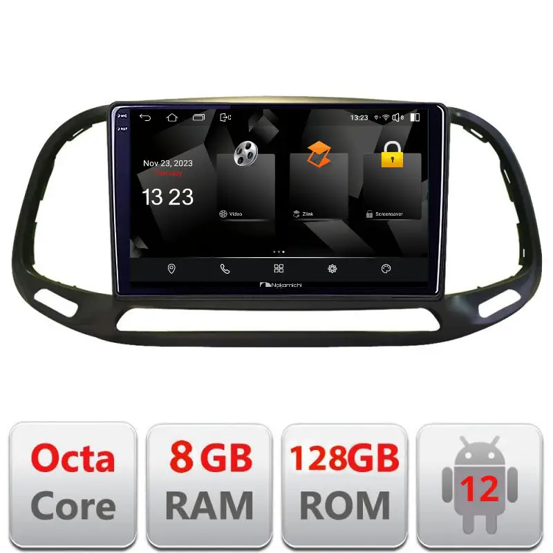 Navigație Android Fiat Doblo 2015-2018, 2K QLED, 8GB RAM, 128GB Cel mai vândut