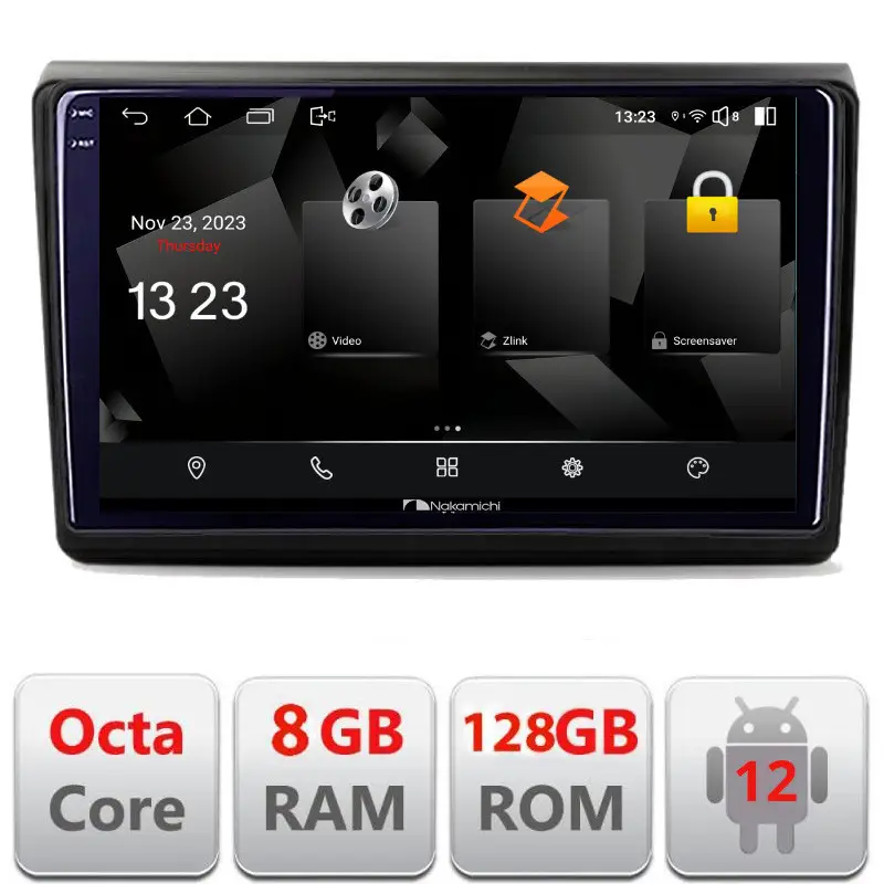 Navigație Android Fiat Bravo 2007-2014, 2K QLED, 8GB RAM, 128GB, 4G Plată securizată