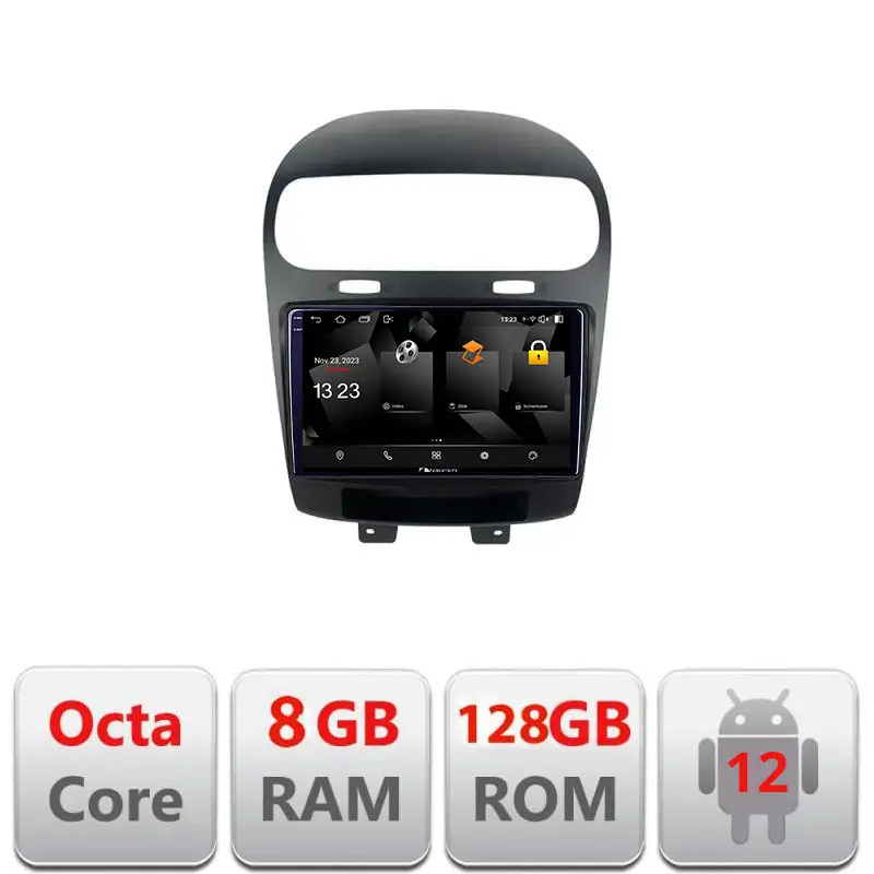 Retur gratuit Navigatie Android 2K QLED 8+128GB pentru Fiat Freemont/Dodge Journey 2012-2019