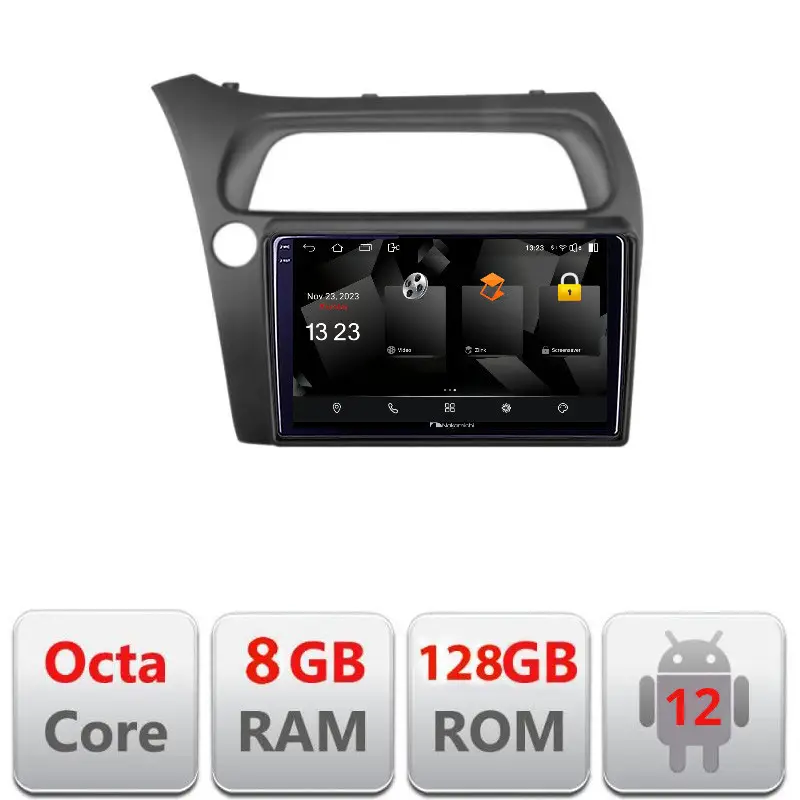 Navigație Honda Civic Hatchback 2006-2012 Android 12 2K QLED 8GB/128GB Noutate