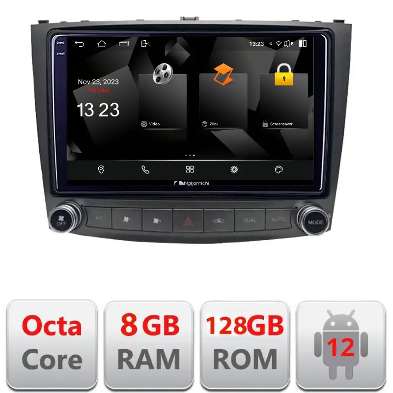 Calitate înaltă Navigatie Android Lexus IS 2005-2011, 2K QLED, 8GB RAM, 128GB