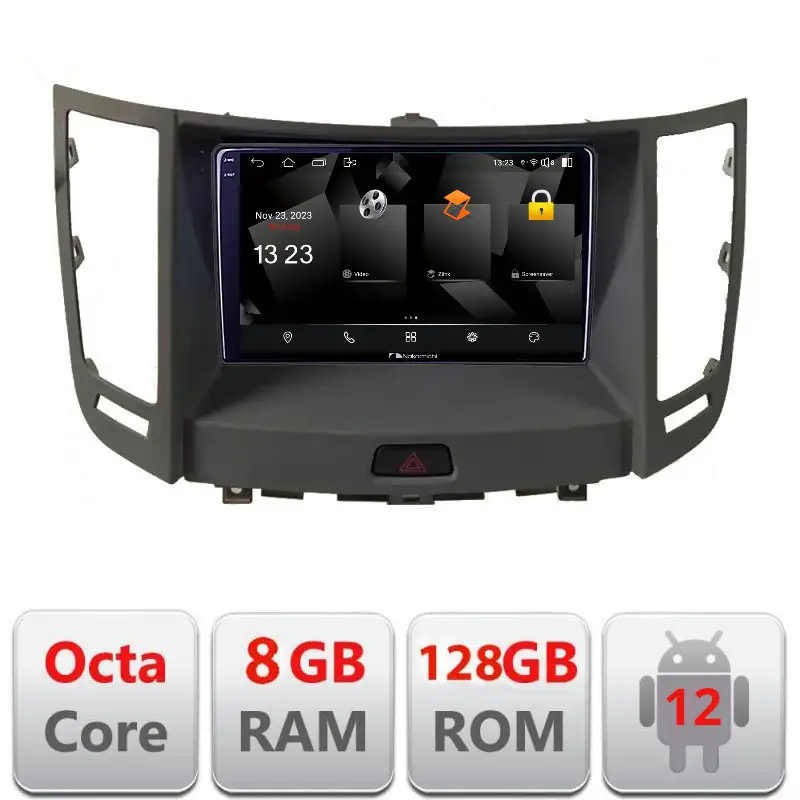 Navigatie Infinity FX35 2009-2012 Android 12 Octa Core 8GB RAM 128GB QLED 2K Mai ieftin