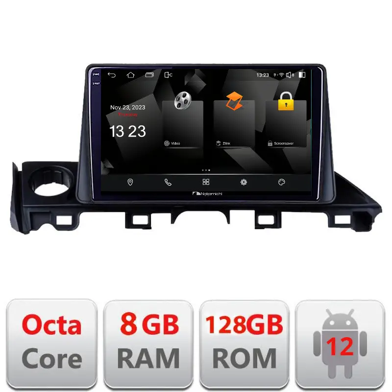 Navigatie Mazda 6 2018+ Android 12 QLED 2K Octa Core 8GB RAM 128GB Disponibil imediat