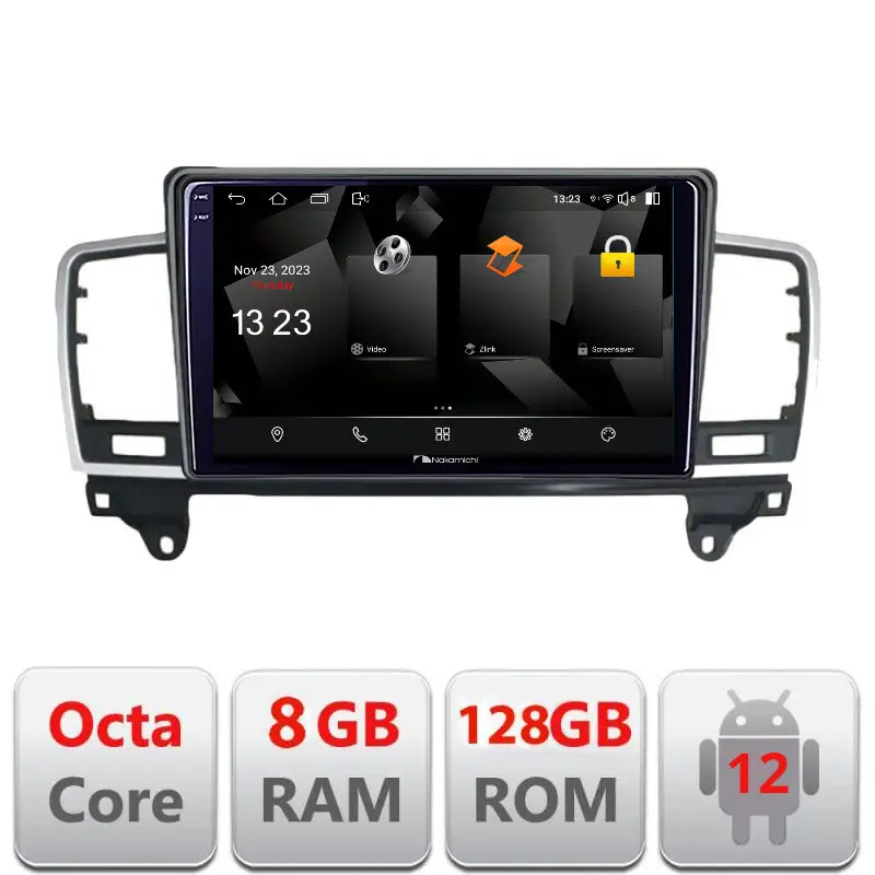 Livrare gratuită Navigație Mercedes ML W166 NTG4.5 Android 2K QLED 8GB RAM 128GB