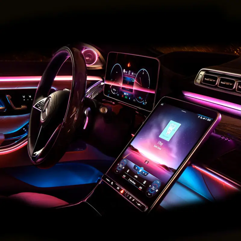 Nu rata Banda centrala lunga pentru completare kit lumini ambientale auto