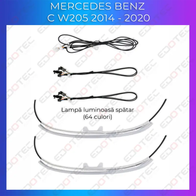 Lumini ambientale spătar scaune Mercedes W205 GLC X253, 64 culori Discount