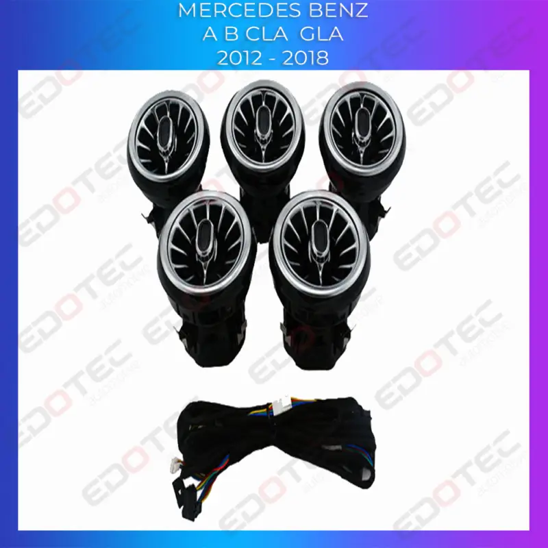 Lumini ambientale ventilatoare Mercedes Clasa A B CLA GLA W176 RGB Cel mai bun preț