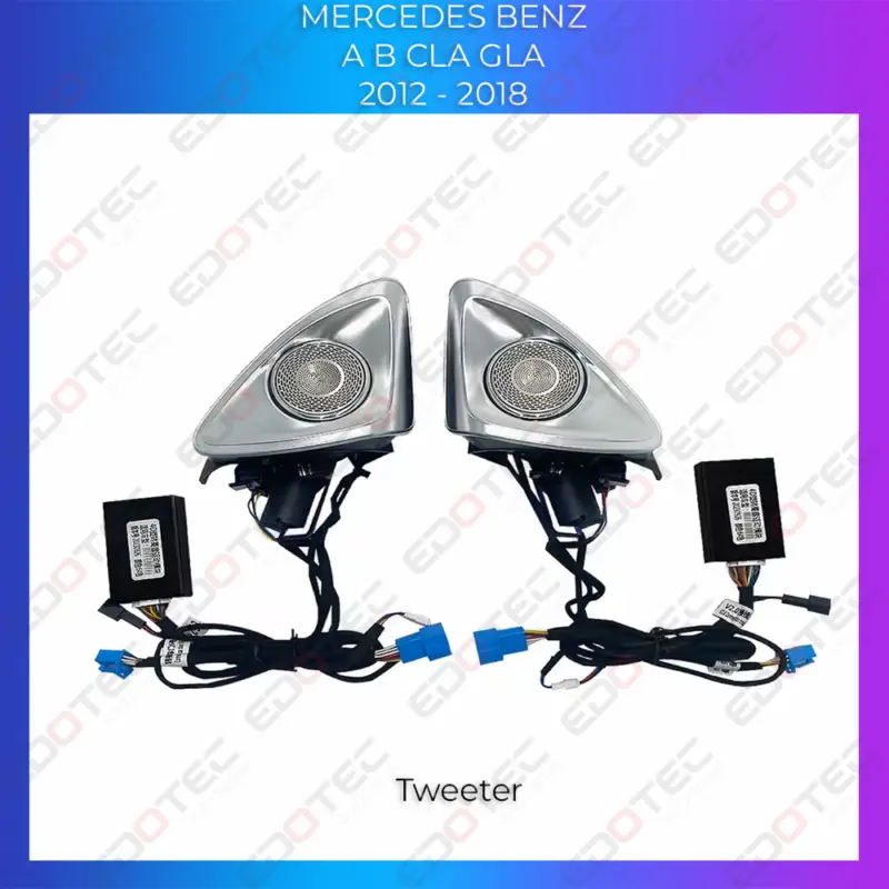 Ofertă exclusivă Lumini ambientale stâlpi față Mercedes W176 A B CLA GLA, control original/telefon