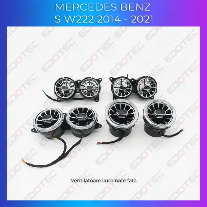 Preț promoțional Lumini ambientale ventilatoare fata pentru Mercedes Clasa S W222 cu control OEM
