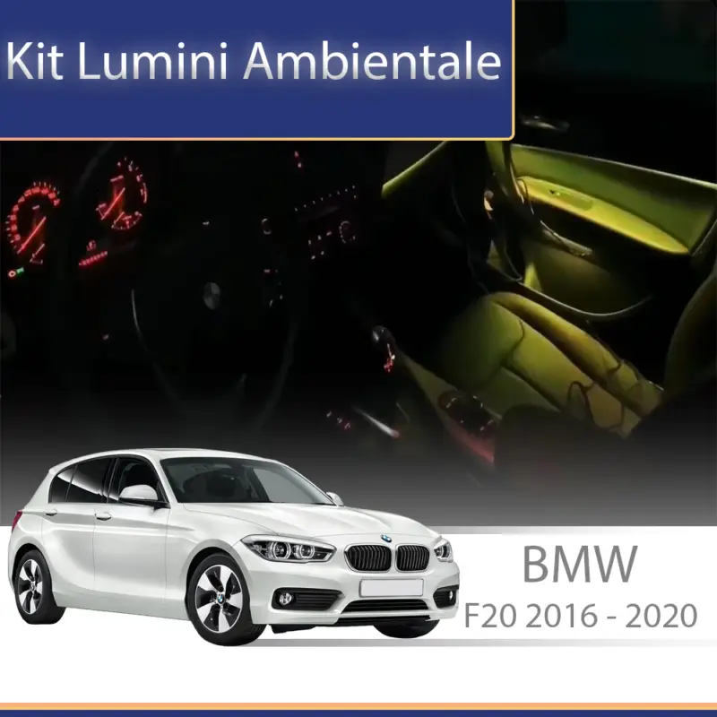 Nu rata Kit lumini ambientale BMW Seria 1 F20 2016-2020, control telefon și sistem original