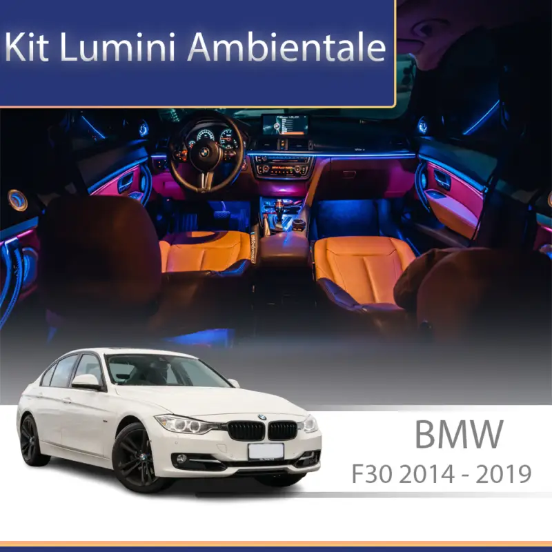 Expediere rapidă Kit lumini ambientale BMW Seria 3 F30 2014-2019, set complet RGB dedicat