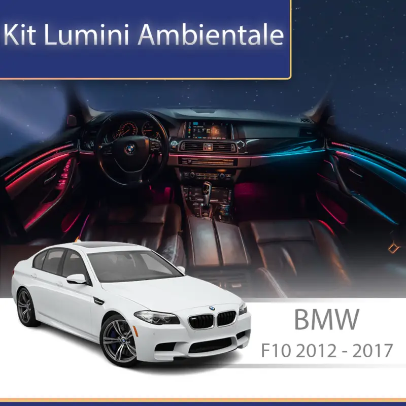 Doar azi Kit lumini ambientale BMW Seria 5 F10 2012-2017, set complet cu trimuri