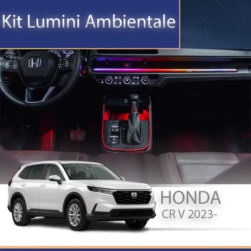 Nu rata Kit lumini ambientale Honda CR-V 2023, set complet cu control din telefon