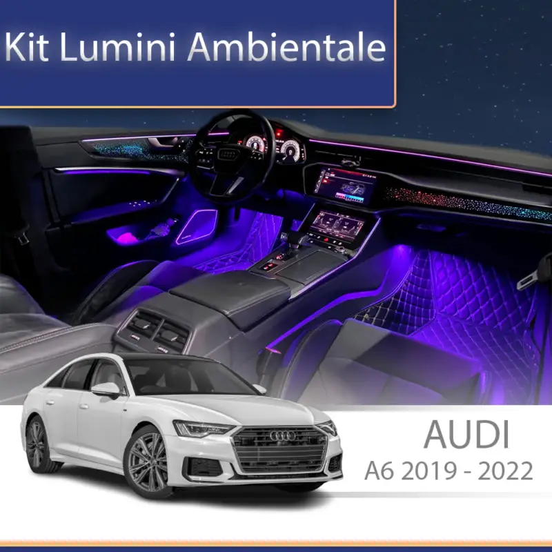 Kit lumini ambientale Audi A6 C8 2019-2022, set complet cu control Livrare rapidă