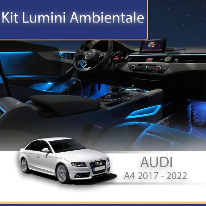 Kit lumini ambientale Audi A4 A5 2017-2022, control telefon și sistem original Vezi acum