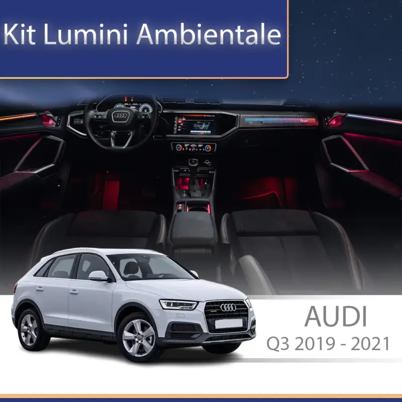 Preț promoțional Kit lumini ambientale Audi Q3 2019-2023, control din telefon sau sistem original