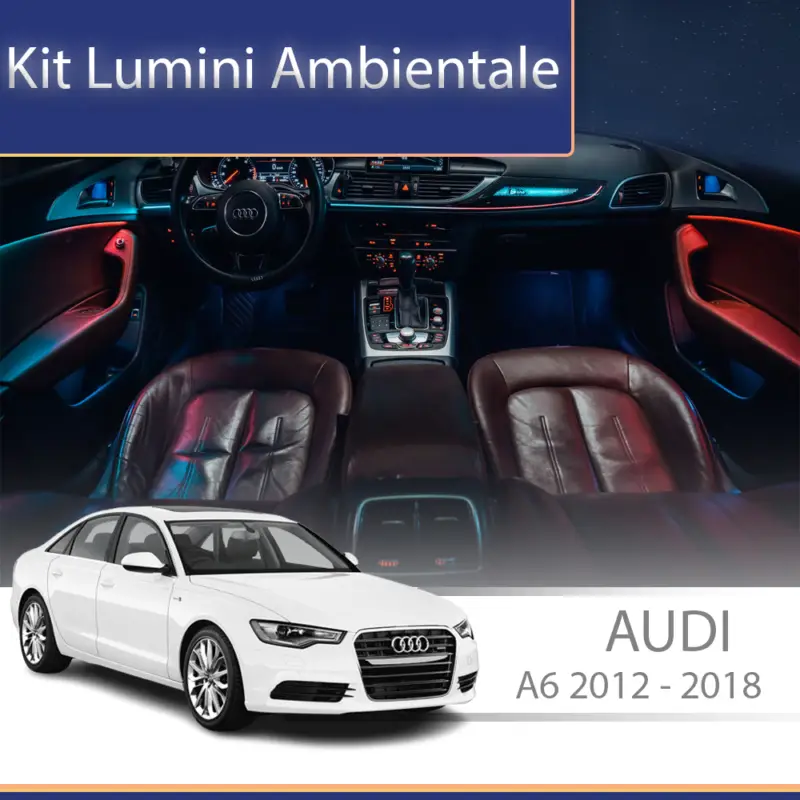 Kit lumini ambientale Audi A6 C7 RS6 2012-2018, control telefon sau sistem original Livrare expres