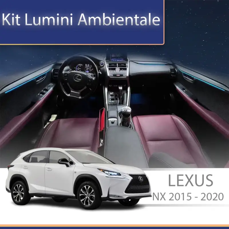Lichidare de stoc Kit lumini ambientale Lexus NX 2015-2021, control telefon sau sistem original