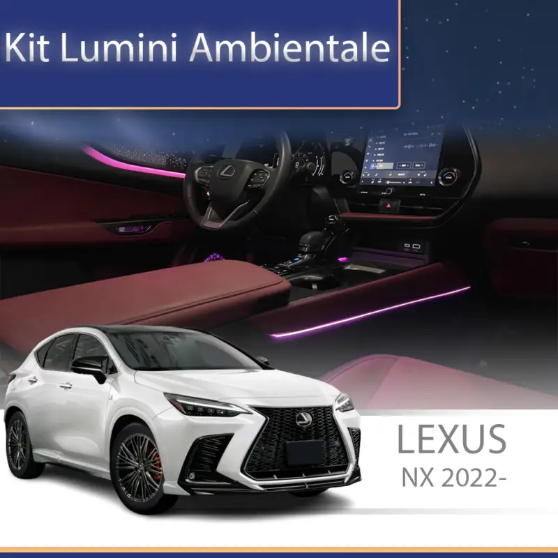 Kit lumini ambientale Lexus NX 2022+ cu control din telefon sau sistem original Bestseller