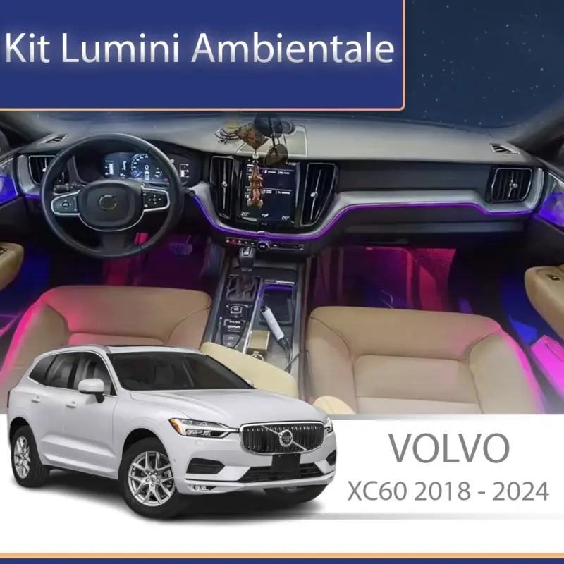 Cumpără online Kit lumini ambientale Volvo XC60 2018-2022, control din telefon sau sistem original