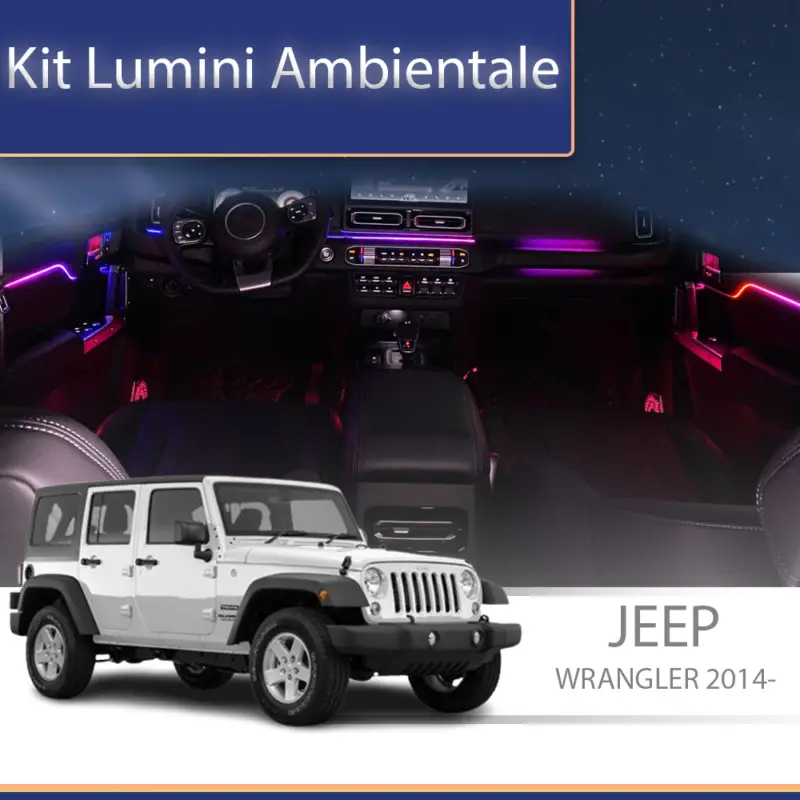 Kit lumini ambientale RGB pentru Jeep Wrangler Rubicon 2014-2020 Ieftin