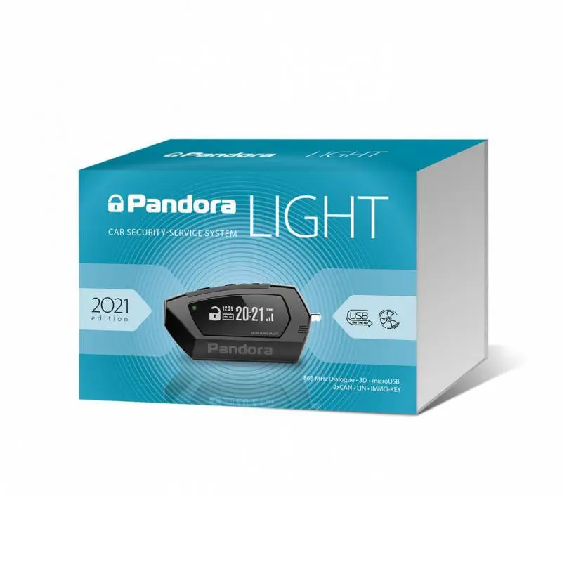 Cel mai vândut Alarma auto Pandora Light V3 cu pager 868 MHz și 2 conexiuni CAN