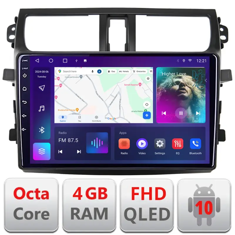 Retur ușor Navigație Android Suzuki Celerio 2014-2021, 4GB+64GB, CarPlay