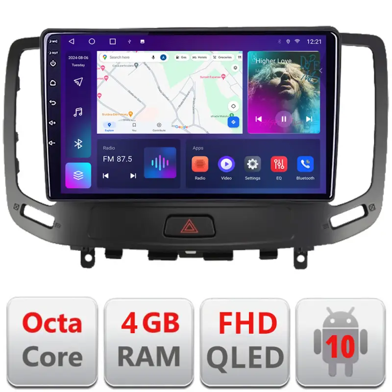 Navigație Android Infiniti G35 G37 2006-2013, 4GB RAM, 64GB, CarPlay Ultima șansă