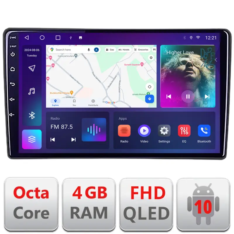 Ofertă de sezon Navigatie Android Suzuki Splash Opel Agila 2008-2014, 4GB+64GB, CarPlay