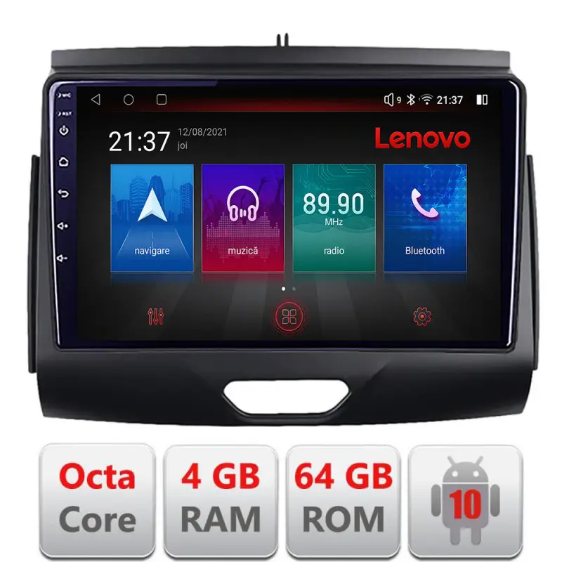 Navigație Android Ford Ranger 2015+ 4GB RAM 64GB LTE GPS Lenovo Resigilată Plată sigură