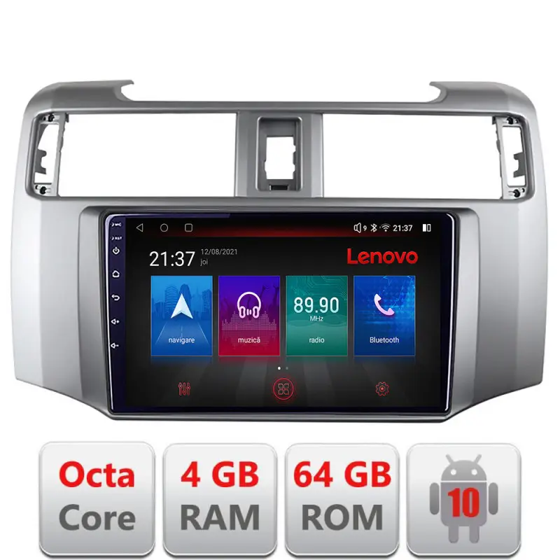 Comandă acum Navigație Toyota 4Runner 2009-2019 Android 4GB RAM 64GB LTE, resigilată