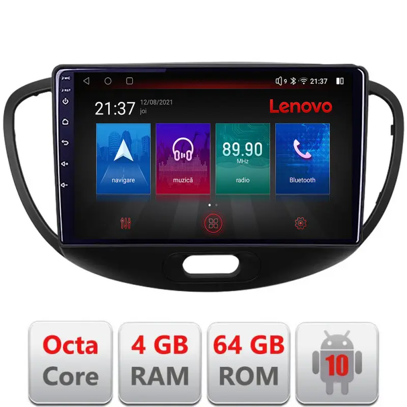 Cumpărături sigure Navigație Hyundai i10 2007-2013 Android 4GB RAM 64GB GPS 4G LTE