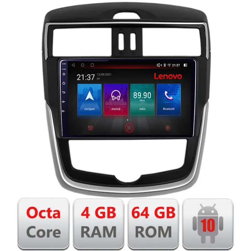 Transport gratuit Navigație Nissan Pulsar 2014-2018 Android 4GB+64GB LTE GPS QLED Resigilată