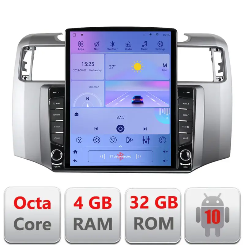 Noutate Navigație Android Toyota 4Runner 2009-2019, ecran 9.7 inch, 4GB RAM, LTE