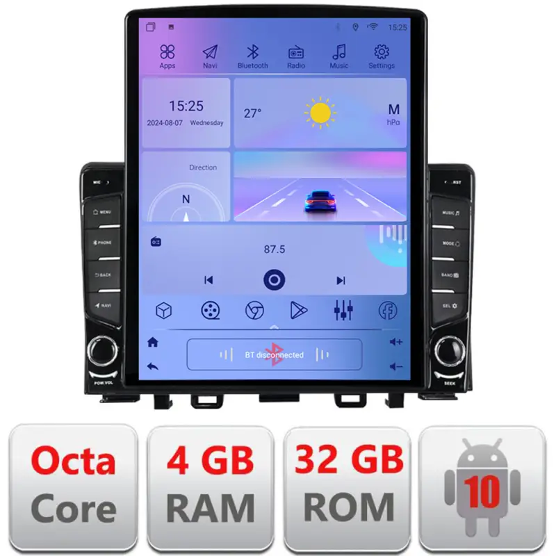 Expediere rapidă Navigație Android Kia Rio 2019+ cu GPS, ecran 9.7 inch, Octa Core, 4GB
