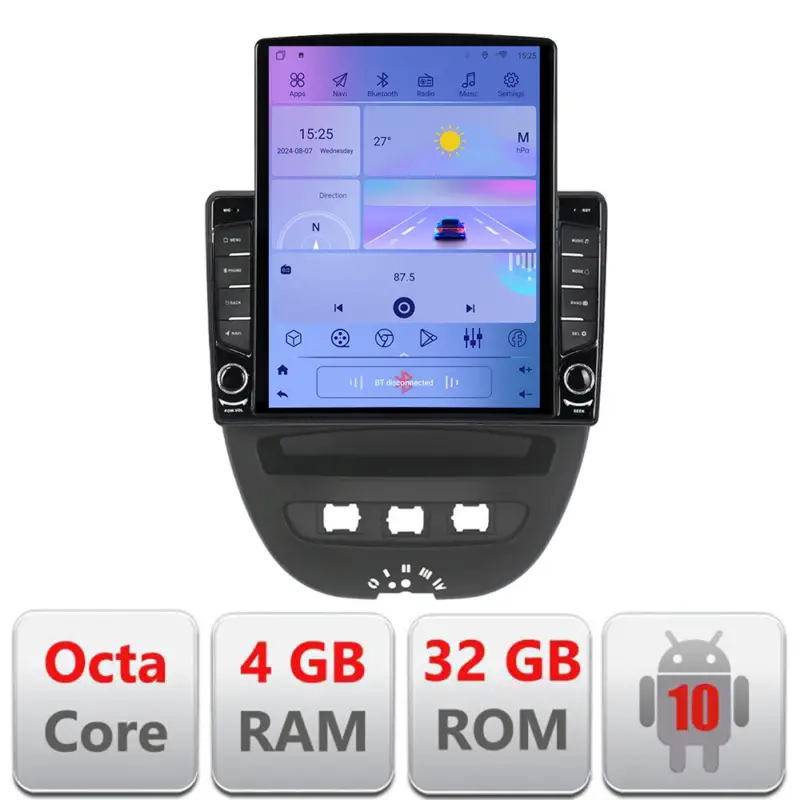 Promoție Navigatie Android 9.7 inch pentru Citroen C1, Peugeot 107, Toyota Aygo 2005-2014