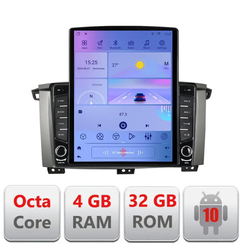 Navigatie Android 9.7 inch Toyota Land Cruiser L100 2002-2006, 4GB+64GB LTE Calitate înaltă