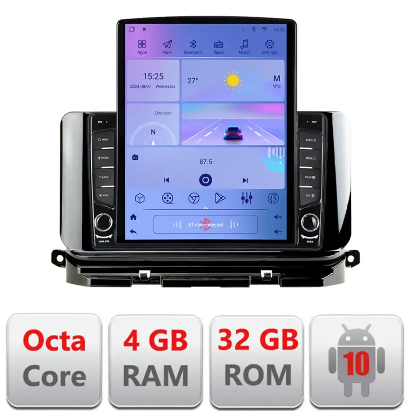 Navigație Android Skoda Octavia 4 2020-2024, ecran 9.7 inch, 4GB+64GB LTE Nu rata