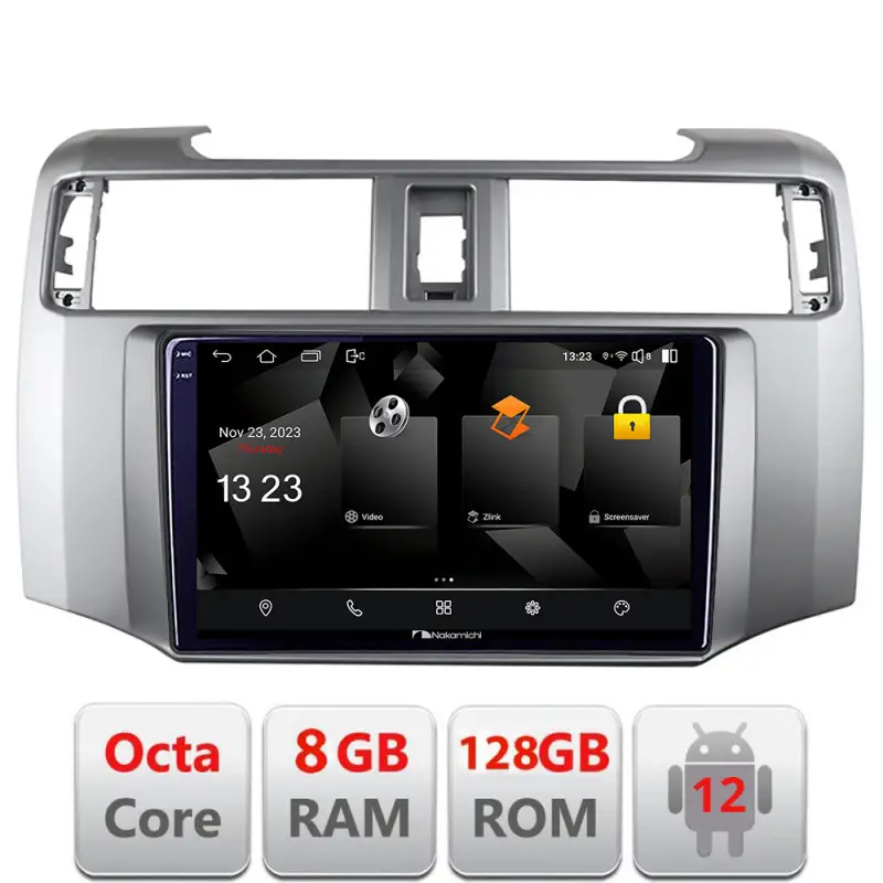 Navigație Android Toyota 4Runner 2009-2019, Octa Core, 8GB RAM, 128GB Premium