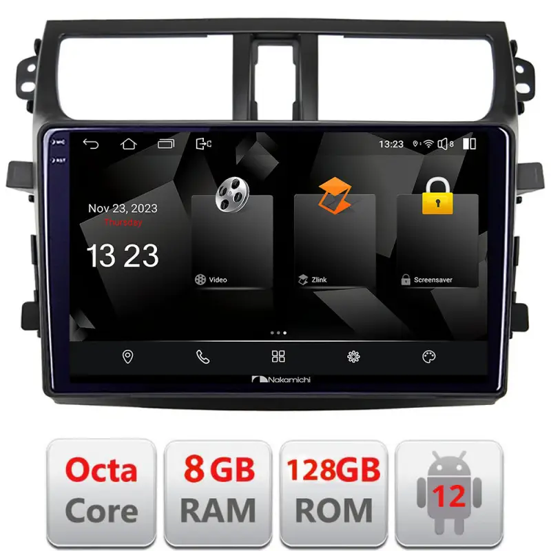 Navigatie Suzuki Celerio 2014-2021 Android 12, 8GB RAM, 128GB, CarPlay Ofertă specială