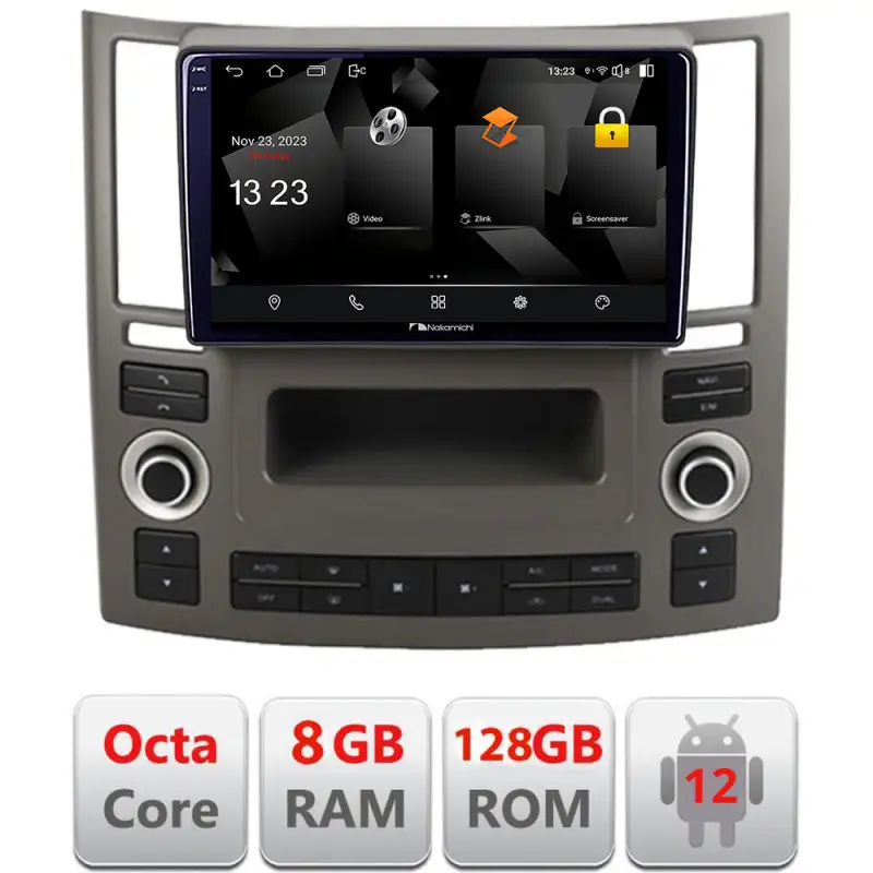 Navigație Android Infiniti FX45 2007-2009, 8GB RAM, 128GB, CarPlay Promoție