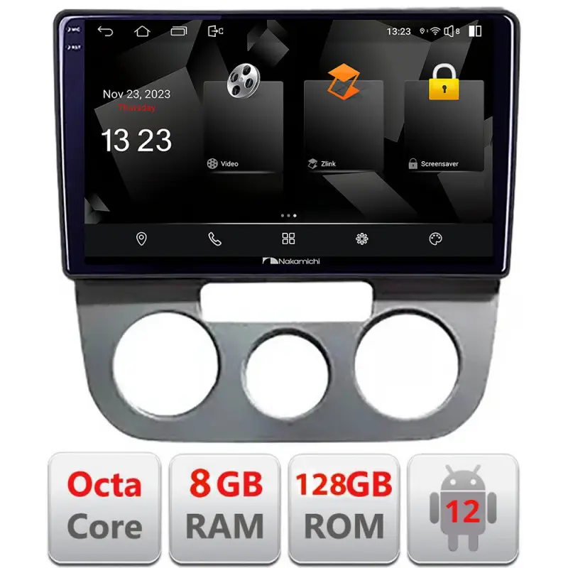 Navigație Android VW Golf 5 2004-2010 pentru climă manuală, 8GB RAM, 128GB Cumpără online