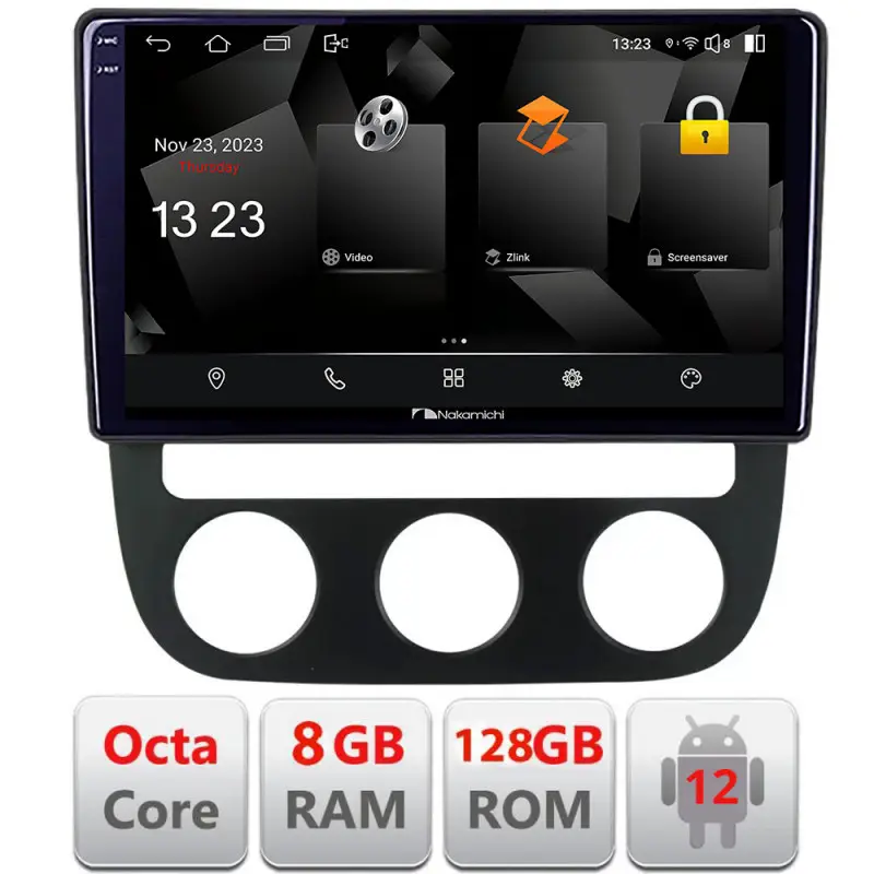 Lichidare de stoc Navigatie Android VW Golf 5 2004-2010, 8GB RAM, 128GB, CarPlay