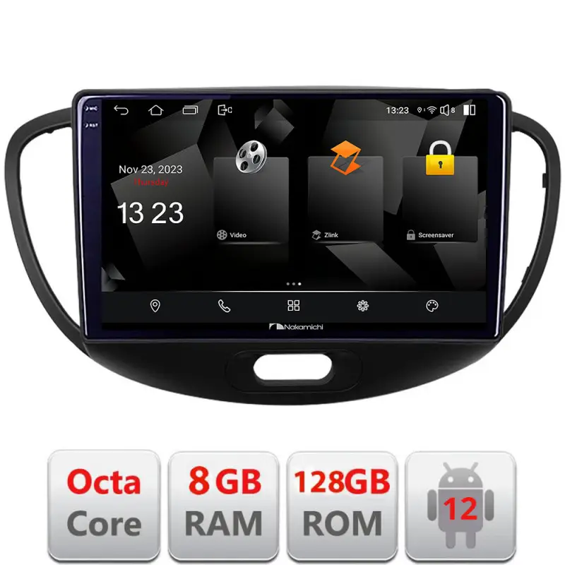 Navigație Android Hyundai i10 2007-2013, 8GB RAM, 128GB, CarPlay Cel mai vândut