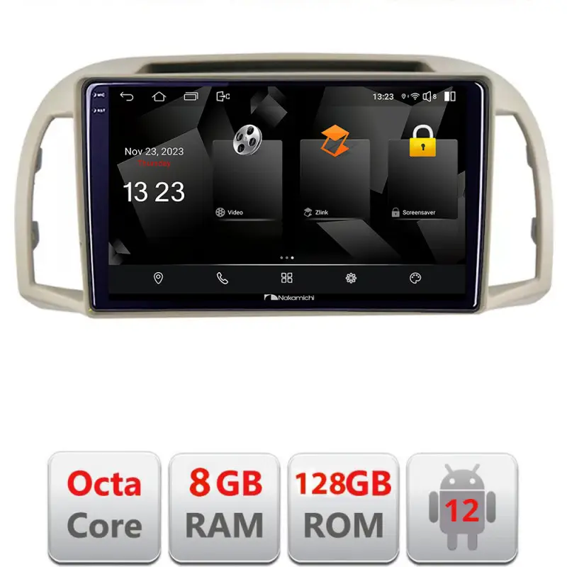 Navigație Android Nissan Micra 2002-2010, 8GB RAM, 128GB, CarPlay Cel mai bun preț
